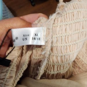 R. Vivimos creme/tan dress